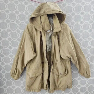 Current Seen Nylon Blend Full Zip Hooded Utility/ Windbreaker Jacket Women's L